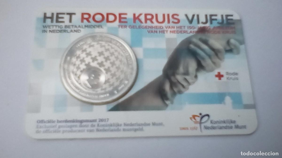 Monedas antiguas de Europa: 5 &euro; PAISES BAJOS 2017. CRUZ ROJA