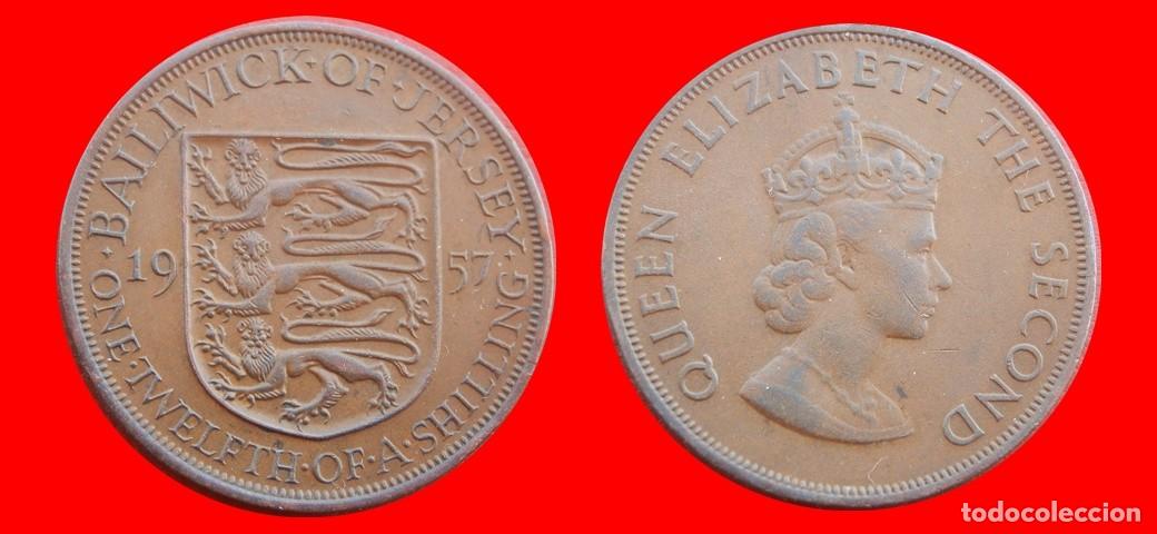 Monedas antiguas de Europa: 1/12 CHELIN SHILLING 1957 JERSEY-158745