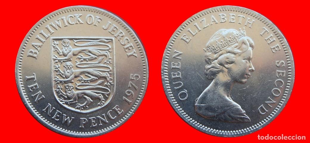 Monedas antiguas de Europa: 10 PENIQUES PENCE 1975 JERSEY-158787