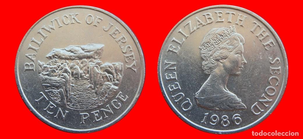 Monedas antiguas de Europa: 10 PENIQUES PENCE 1986 JERSEY-158789