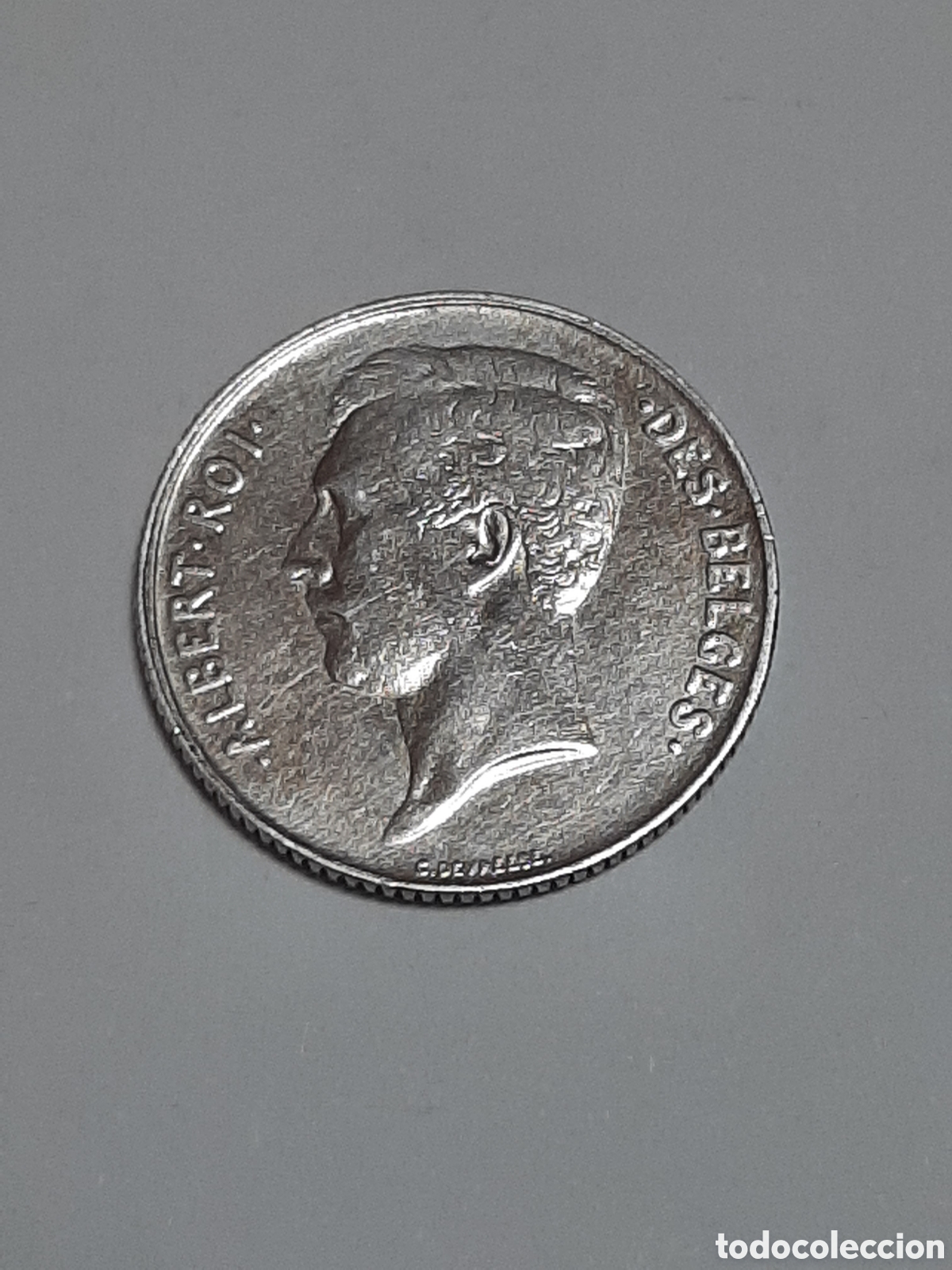 Monedas antiguas de Europa: BELGICA 1 FRANCO 1912 PLATA
