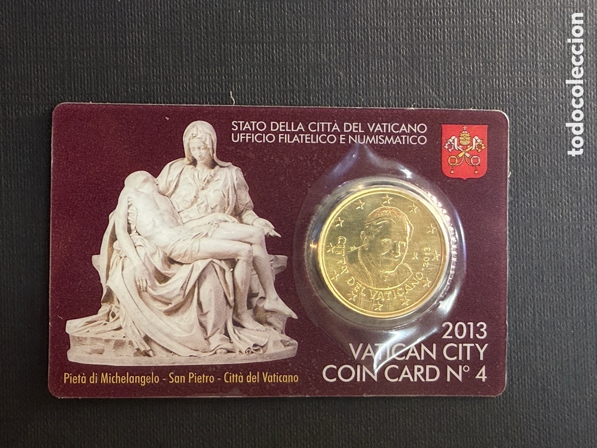 Monedas antiguas de Europa: 2013 - VATICANO Coin Card 50 cent.