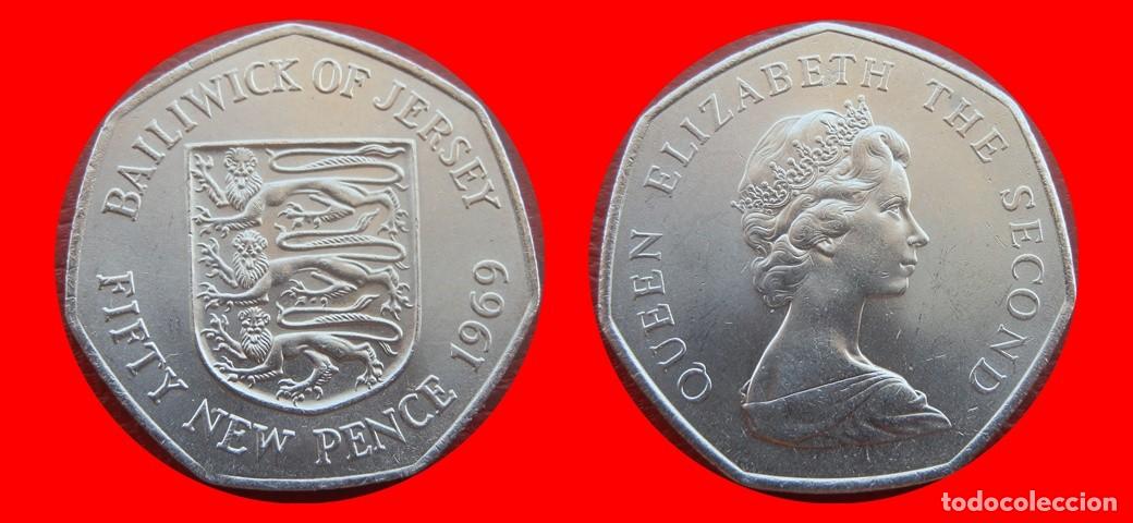 Monedas antiguas de Europa: 50 PENIQUES PENCE 1969 JERSEY-158811