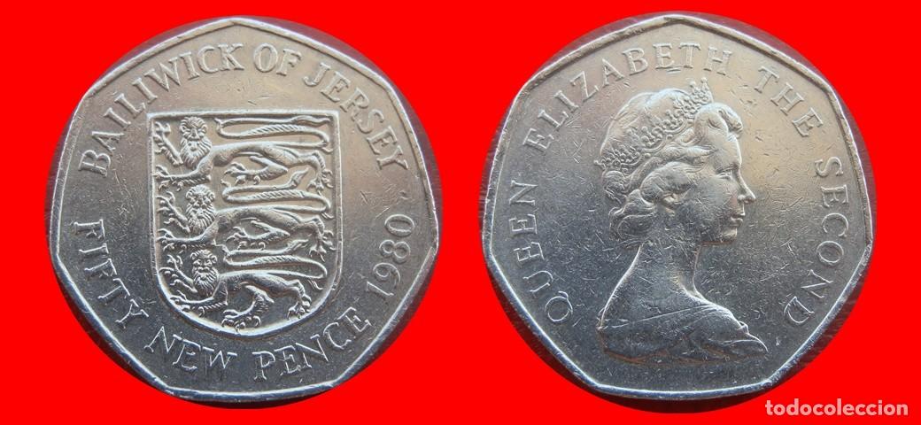 Monedas antiguas de Europa: 50 PENIQUES PENCE 1980 JERSEY-158812