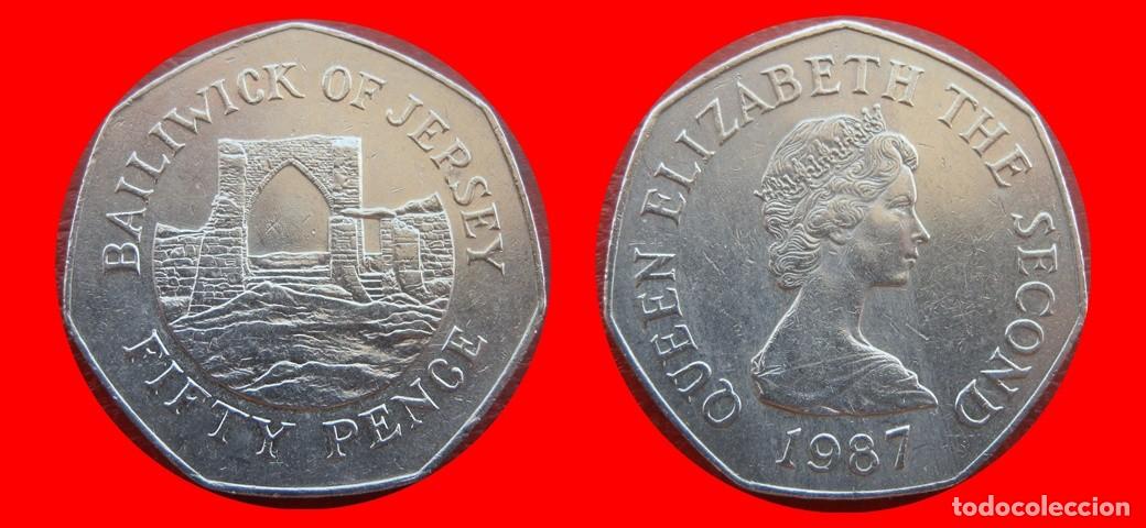 Monedas antiguas de Europa: 50 PENIQUES PENCE 1987 JERSEY-158813