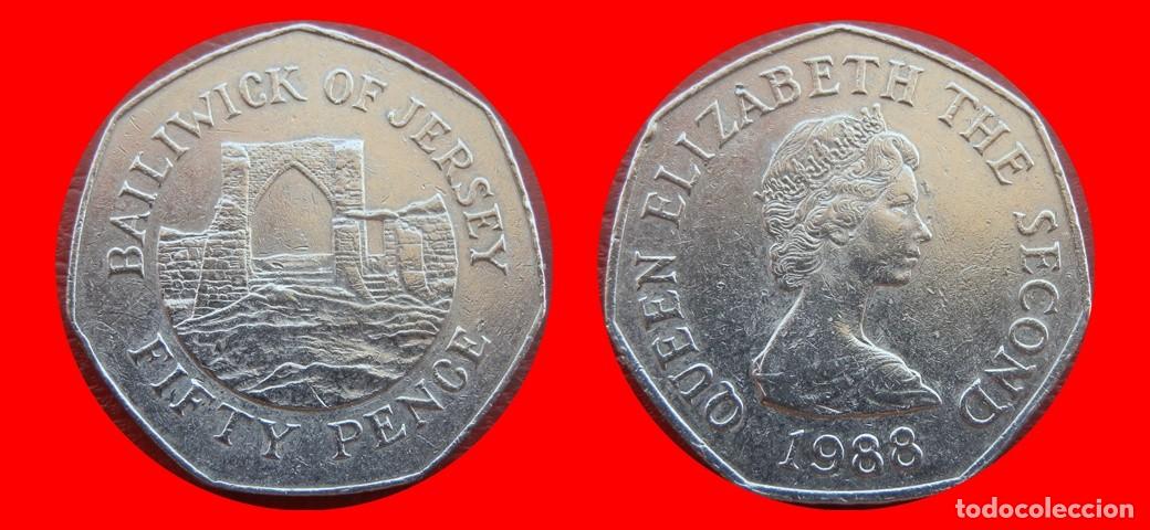 Monedas antiguas de Europa: 50 PENIQUES PENCE 1988 JERSEY-158814