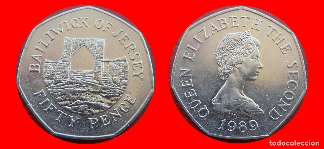Monedas antiguas de Europa: 50 PENIQUES PENCE 1989 JERSEY-158815