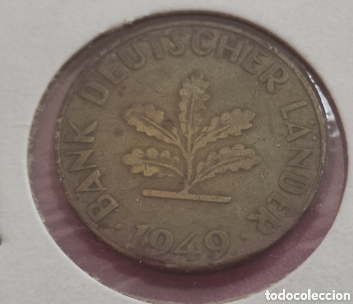 Monedas antiguas de Europa: ALEMANIA 10 PFENNIG 1949 J