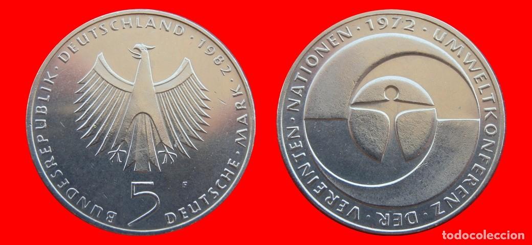 Monedas antiguas de Europa: 5 MARCOS 1982-F BRD ALEMANIA-153839