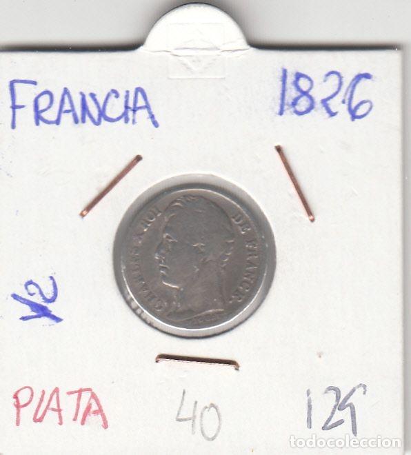Monedas antiguas de Europa: CR0129 MONEDA FRANCIA PLATA 0,5 FRANCO 1826