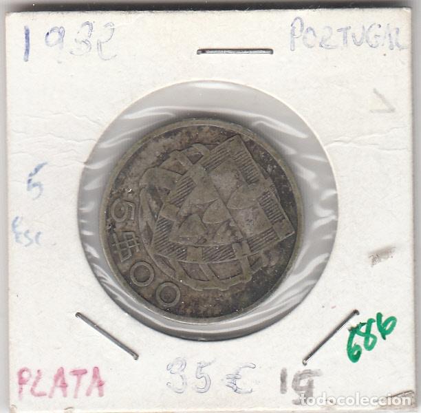 Monedas antiguas de Europa: CR0686 MONEDA PORTUGAL PLATA 5 ESCUDOS 1932