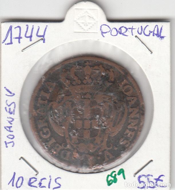 Monedas antiguas de Europa: CR0689 MONEDA PORTUGAL 10 REIS 1744