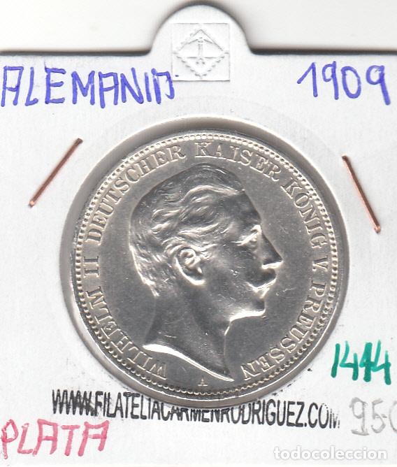 Monedas antiguas de Europa: CR1414 MONEDA ALEMANIA 3 MARCOS 1909 PLATA SIN CIRCULAR