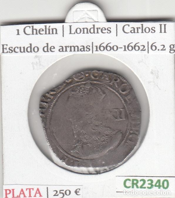 Monedas antiguas de Europa: CR2340 MONEDA INGLATERRA 1 CHELIN PLATA VER DECRIPCION EN FOTO BC