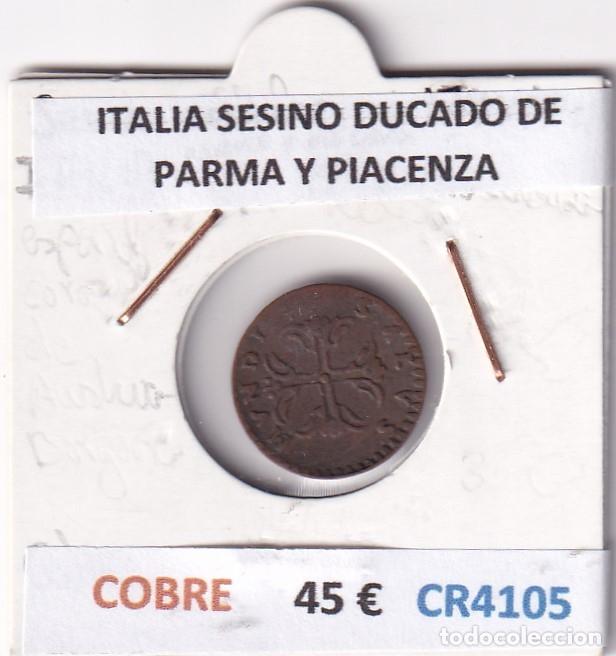 Monedas antiguas de Europa: CR4105 MONEDA ITALIA SESINO DUCADO DE PARMA Y PIACENZA COBRE