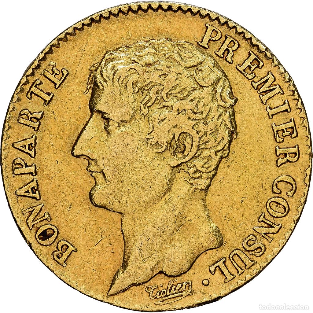Monedas antiguas de Europa: [#1121678] Francia, Napoleon I, 20 Francs, An XI, Paris, Oro, MBC, Gadoury:1020, KM:651