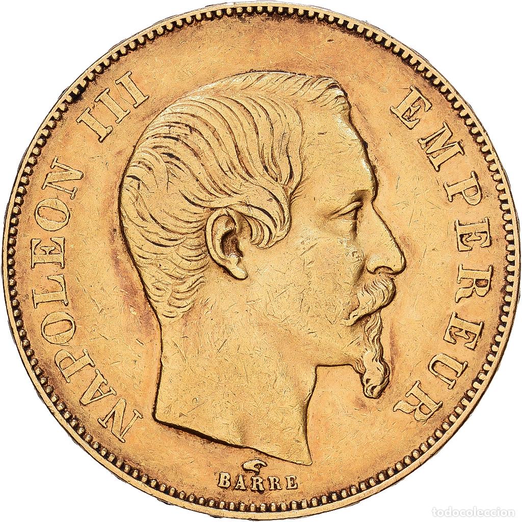 Monedas antiguas de Europa: [#1118023] Francia, Napoleon III, 50 Francs, 1856, Paris, Oro, MBC, Le Franc:F.547