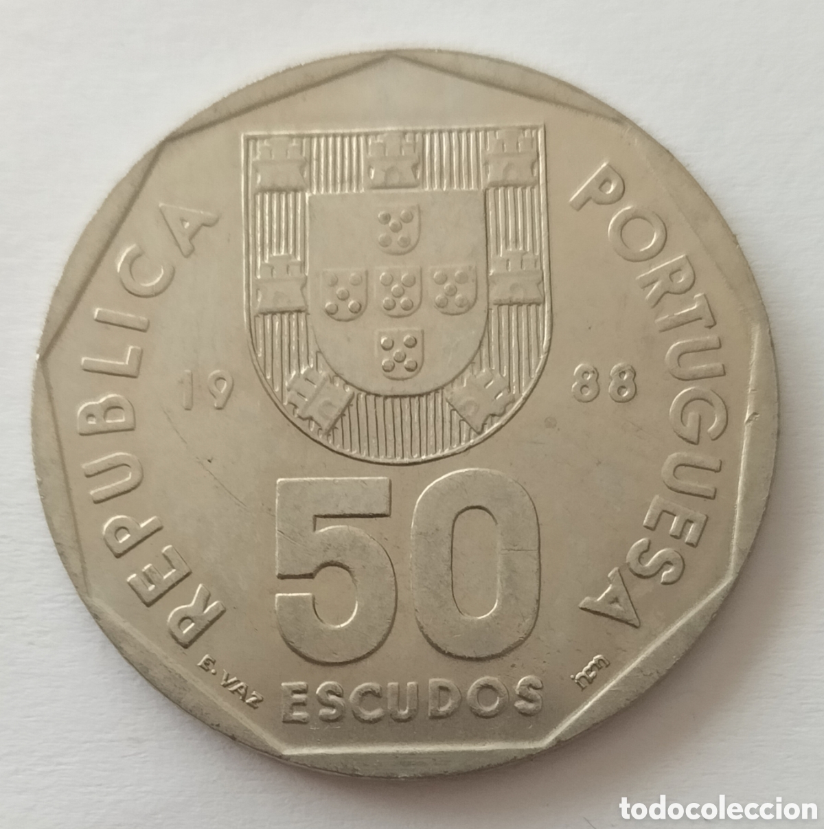 Monedas antiguas de Europa: Moneda 50 escudos 1988 Portugal