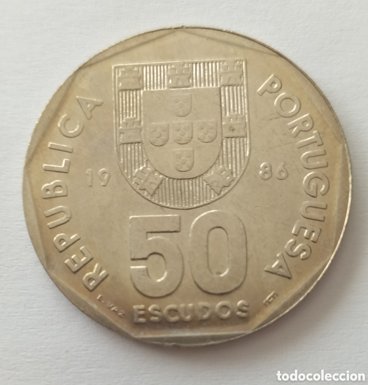Monedas antiguas de Europa: Moneda 50 escudos 1986 Portugal