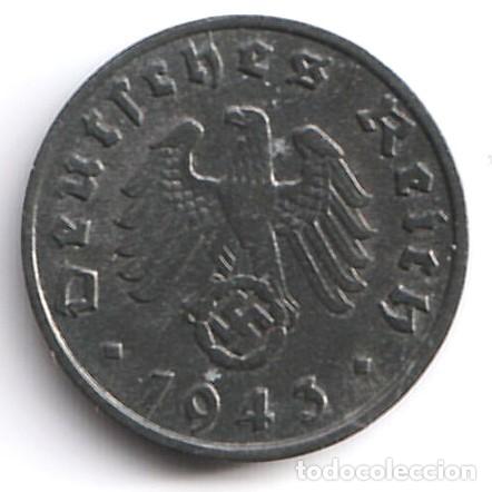 Monedas antiguas de Europa: Alemania 1 pfennig 1943 D KM# 97