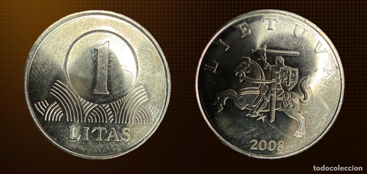 Monedas antiguas de Europa: Lituania, 1 Litas 2008