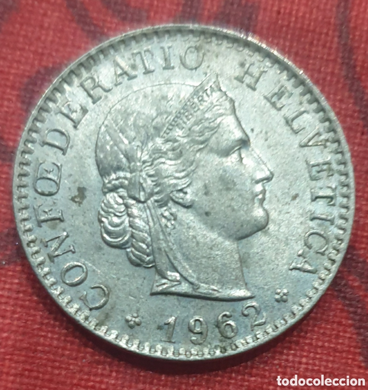 Monedas antiguas de Europa: Suiza. 20 rappen de 1962