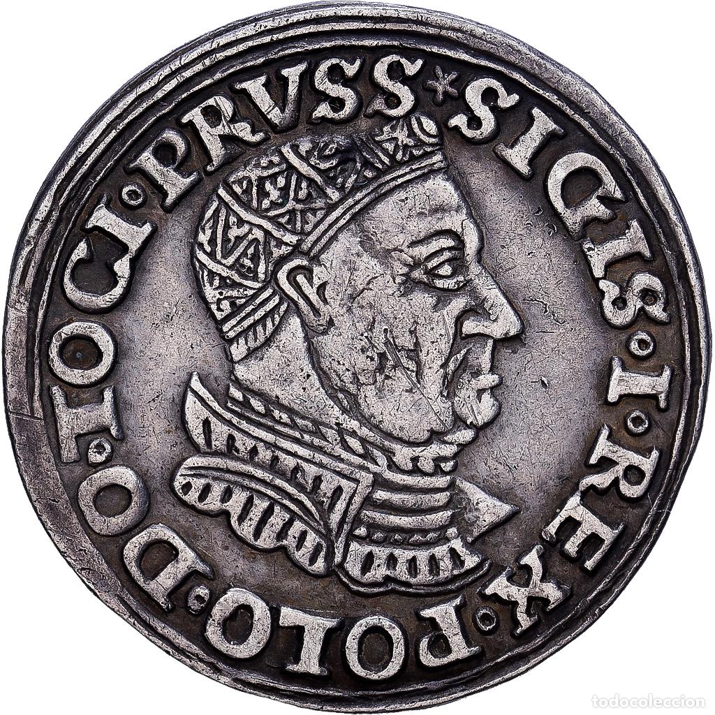 Monedas antiguas de Europa: [#1546125] Polonia, Sigismund I, trojak, 3 grosze, 1534, Toruń, Plata, MBC+