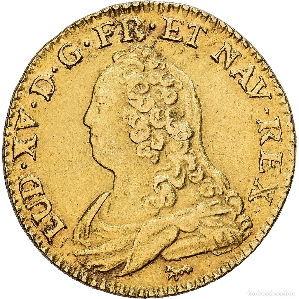 Monedas antiguas de Europa: [#1203160] Francia, Louis XV, Louis d'Or, Louis d'or aux lunettes, 1726, Paris, Oro, EBC