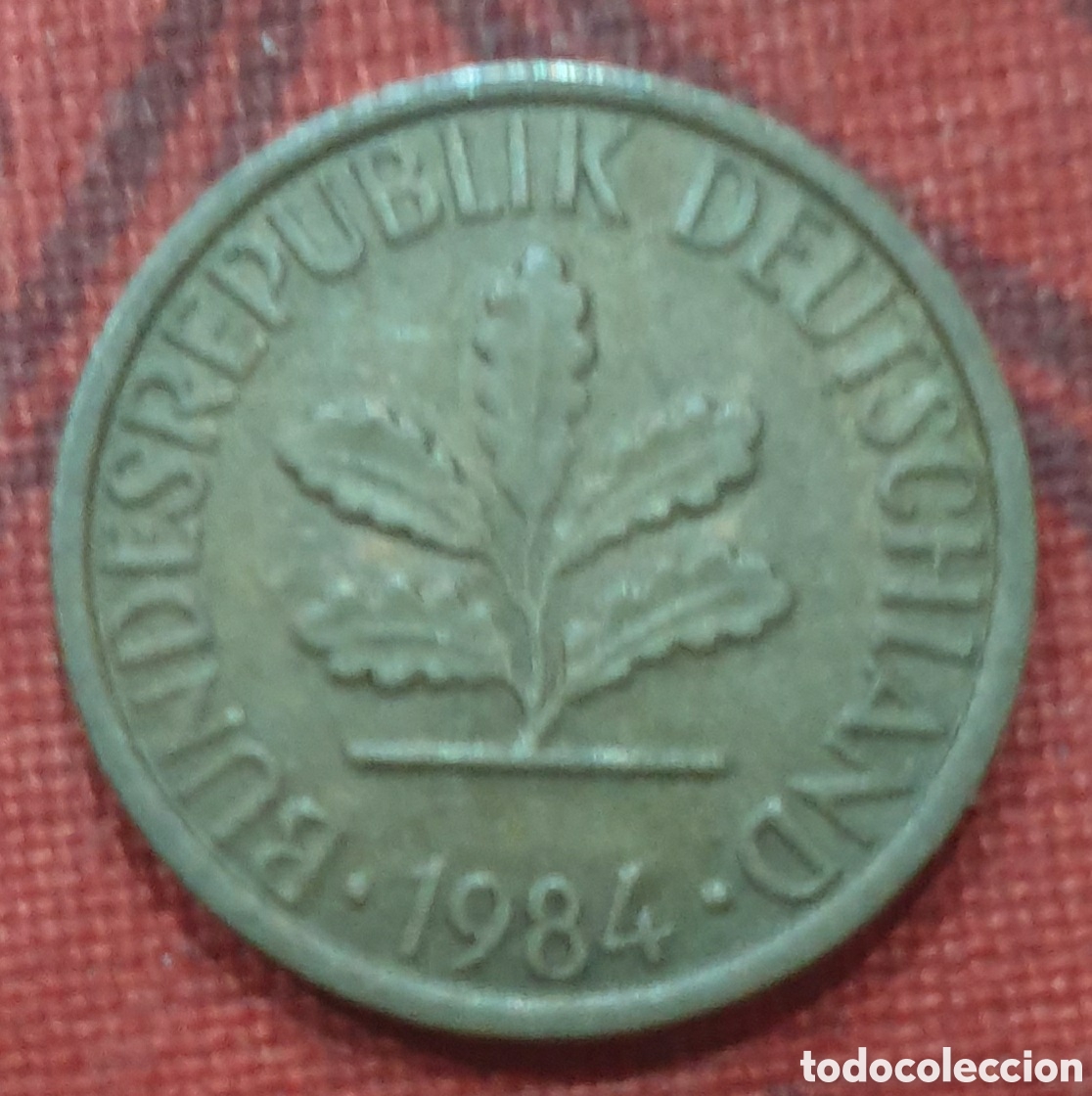 Monedas antiguas de Europa: Alemania. 1 pfennig de 1984
