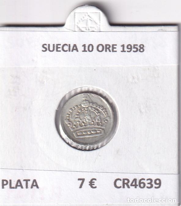 Monedas antiguas de Europa: CR4639 MONEDA SUECIA 10 ORE 1958 PLATA