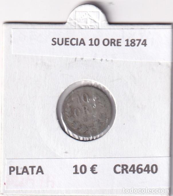 Monedas antiguas de Europa: CR4640 MONEDA SUECIA 10 ORE 1874 PLATA