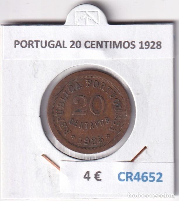 Monedas antiguas de Europa: CR4652 MONEDA PORTUGAL 20 CENTIMOS 1928