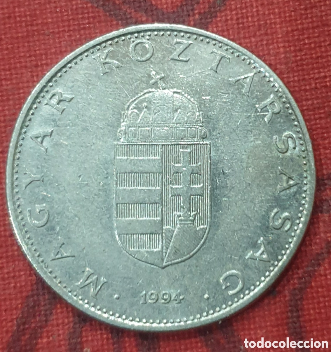 Monedas antiguas de Europa: Hungr&iacute;a. 10 florines (forint) de 1994