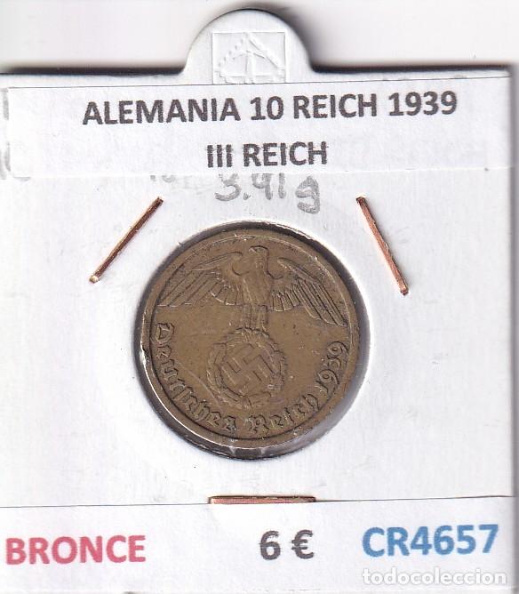 Monedas antiguas de Europa: CR4657 MONEDA ALEMANIA 10 REICH 1939 III REICH BRONCE