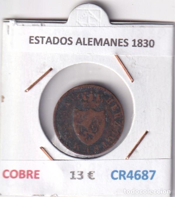 Monedas antiguas de Europa: CR4687 MONEDA ESTADOS ALEMANES 1830 COBRE