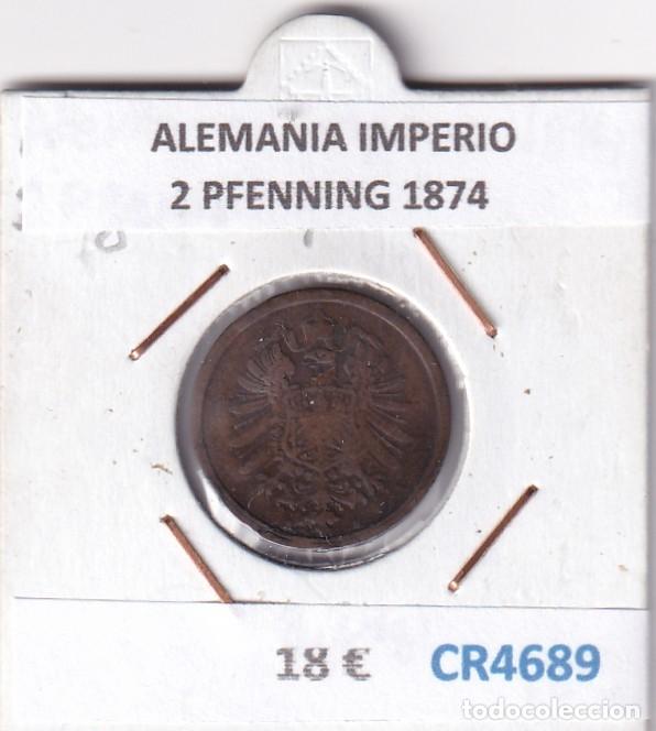 Monedas antiguas de Europa: CR4689 MONEDA ALEMANIA IMPERIO 2 PFENNING 1874