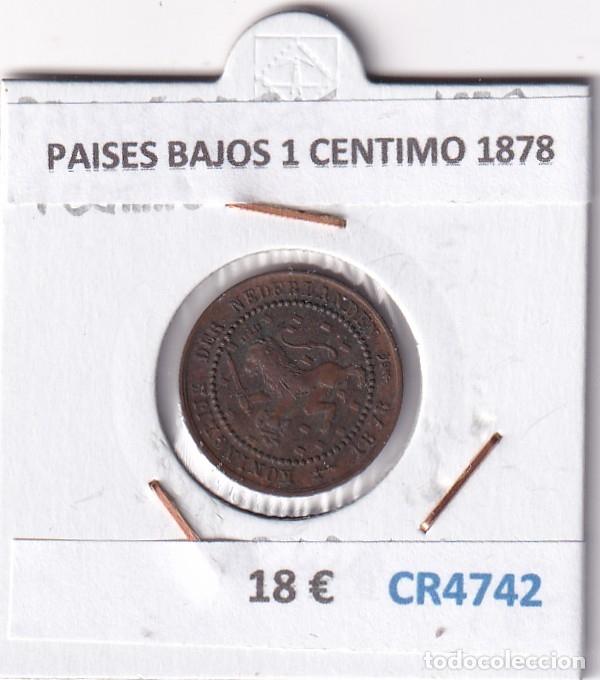 Monedas antiguas de Europa: CR4742 MONEDA PAISES BAJOS 1 CENTIMO 1878