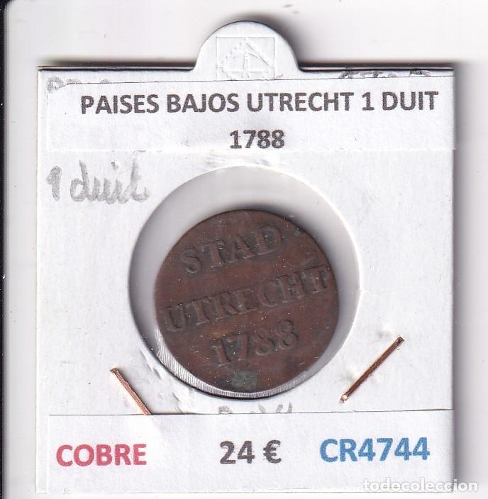 Monedas antiguas de Europa: CR4744 MONEDA PAISES BAJOS UTRECHT 1 DUIT 1788 COBRE
