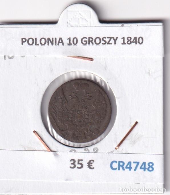 Monedas antiguas de Europa: CR4748 MONEDA POLONIA 10 GROSZY 1840
