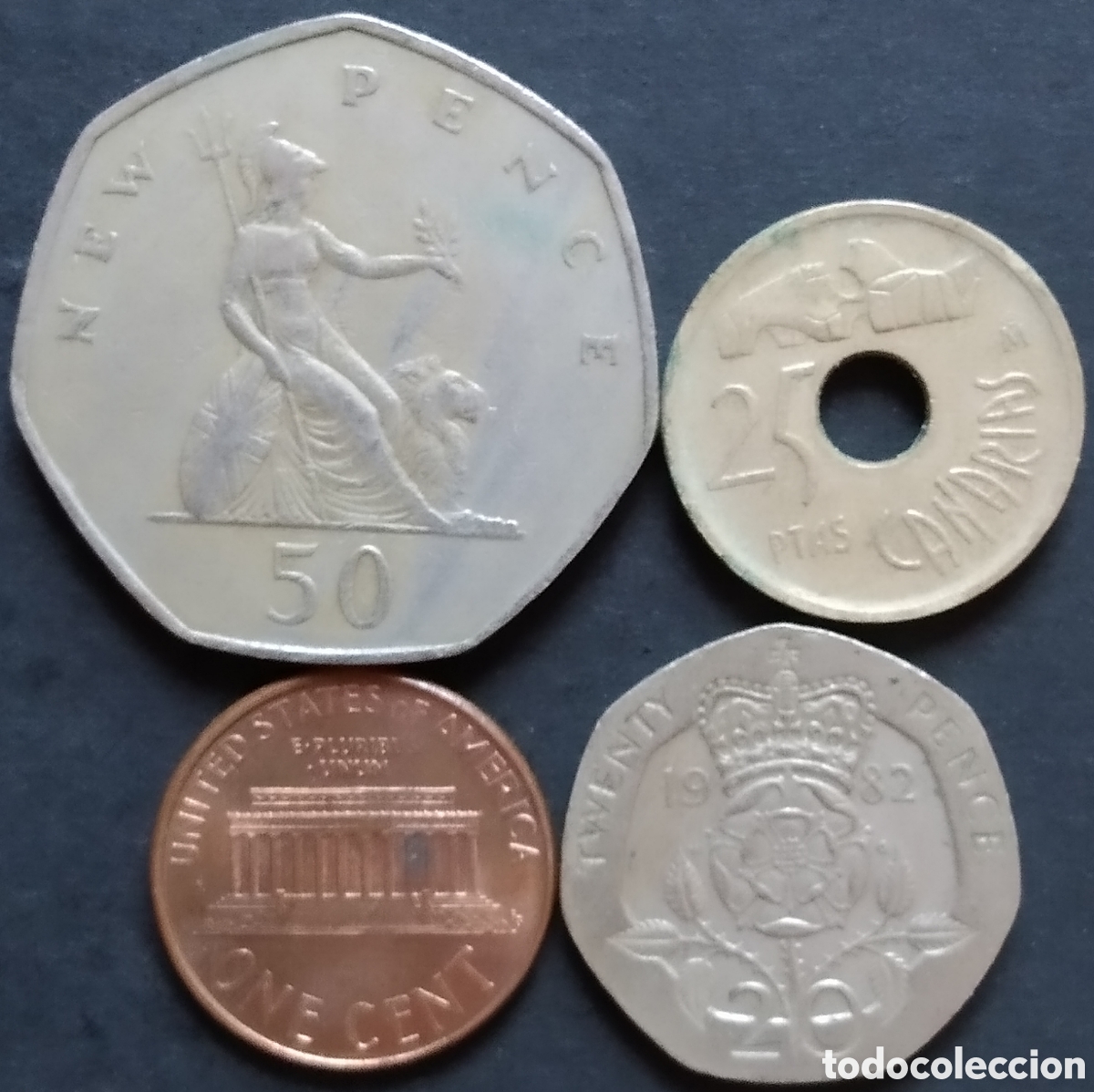 Monedas antiguas de Europa: LOTE MONEDAS N&deg; 0061 - LOTE DE 4 MONEDAS INTERNACIONALES