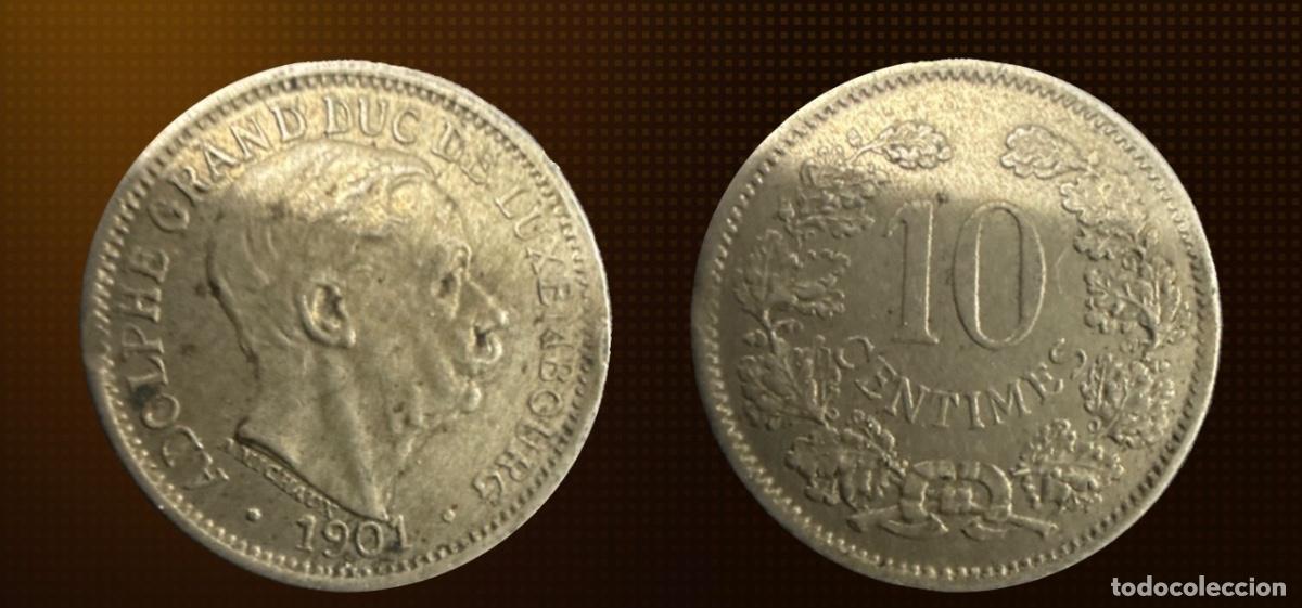 Monedas antiguas de Europa: Luxemburgo 10 c&eacute;ntimos &middot; 1901
