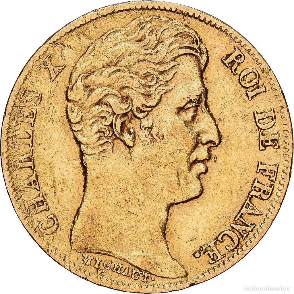 Monedas antiguas de Europa: [#1121691] Francia, Charles X, 20 Francs, 1830, Paris, Oro, MBC+, KM:17