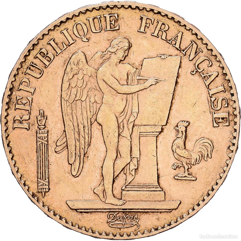 Monedas antiguas de Europa: [#1117902] Moneda, Francia, G&eacute;nie, 20 Francs, 1894, Paris, MBC, Oro, KM:825, Gadoury:1063