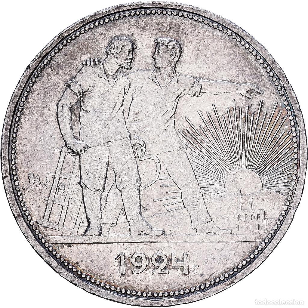 Monedas antiguas de Europa: [#1118008] Soviet Union, 1 Rouble, 1924, Plata, EBC