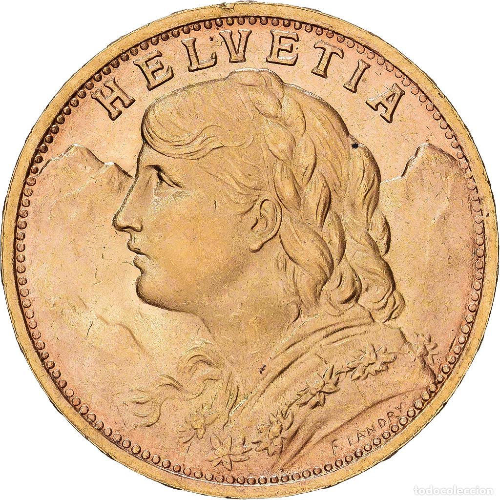 Monedas antiguas de Europa: [#1540100] Suiza, 20 Francs, 1935, Bern, Oro, EBC, KM:35.1