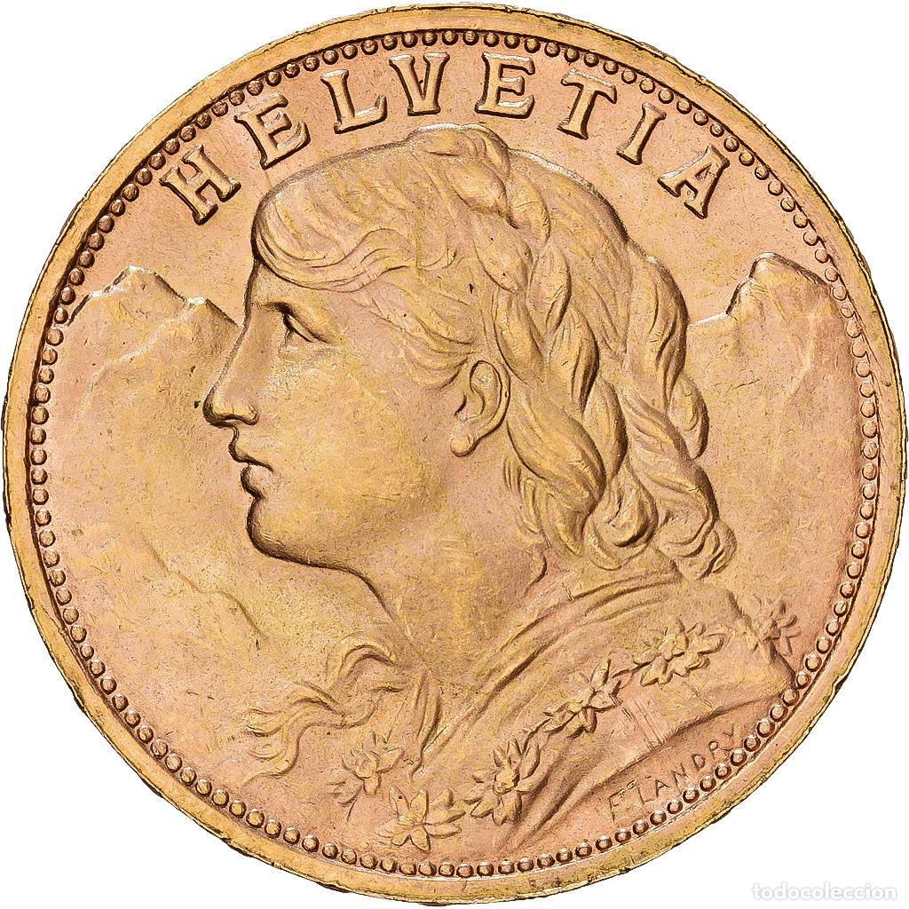 Monedas antiguas de Europa: [#1540102] Suiza, 20 Francs, 1947, Bern, Oro, EBC, KM:35.2
