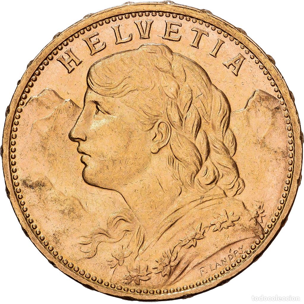 Monedas antiguas de Europa: [#1540101] Suiza, 20 Francs, 1915, Bern, Oro, EBC, KM:35.1