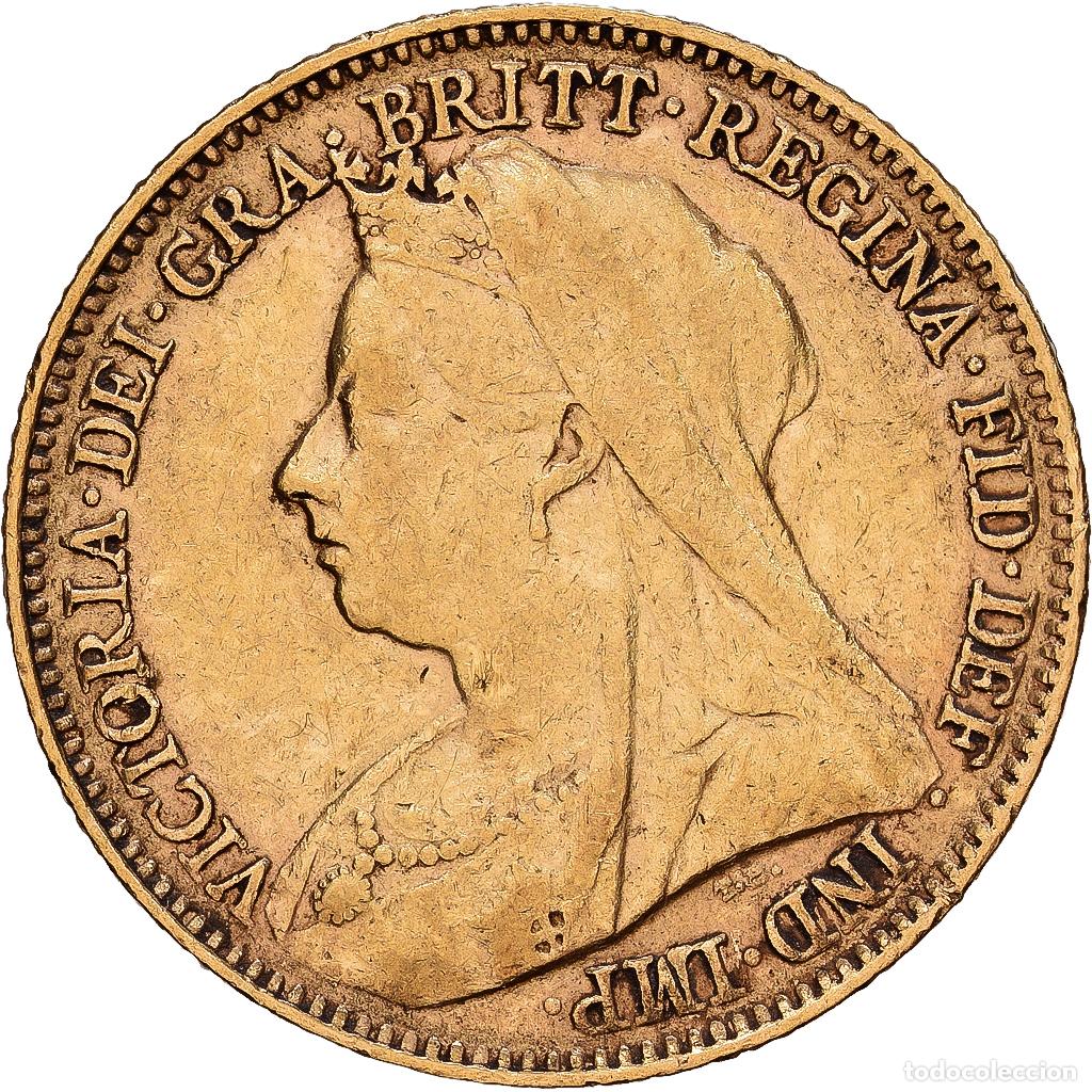Monedas antiguas de Europa: [#1121716] Gran Breta&ntilde;a, Victoria, 1/2 Sovereign, 1894, Oro, MBC+, KM:784