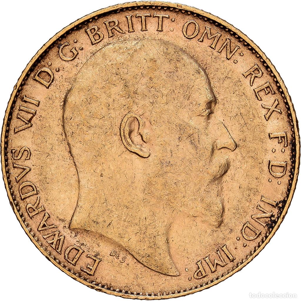 Monedas antiguas de Europa: [#1121723] Gran Breta&ntilde;a, Edward VII, 1/2 Sovereign, 1903, London, Oro, EBC, KM:804