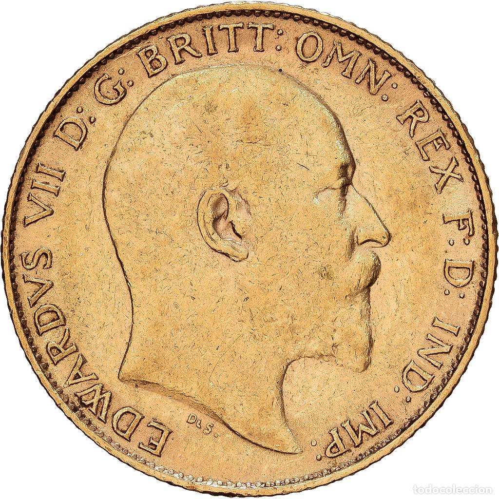 Monedas antiguas de Europa: [#1121728] Gran Breta&ntilde;a, Edward VII, 1/2 Sovereign, 1906, London, Oro, EBC, KM:804